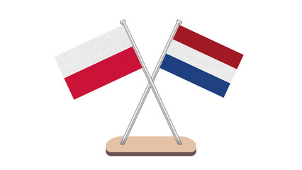 Netherlands Poland Flag