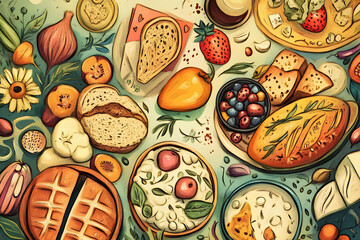 Fresh food - a concept for World Food Day.