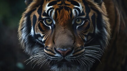 Fototapeta premium Tiger Close-up: Majestic Predator