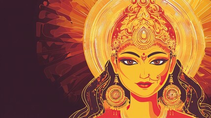 Happy Chaitra Navratri ,Creative vector illustration. generative ai