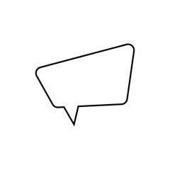 Doodle blank speech bubbles. Vector EPS10