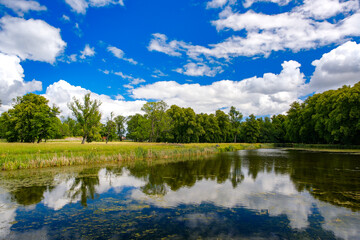 スウェーデン ストックホルム郊外 ドロットニングホルム宮殿内の公園
