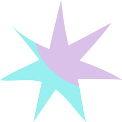Abstract Scribble Star Icon 
