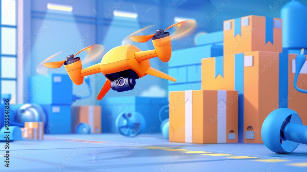 Poster explore our advanced drones for realtime factory monitoring, enhancing productivity and efficiency i
