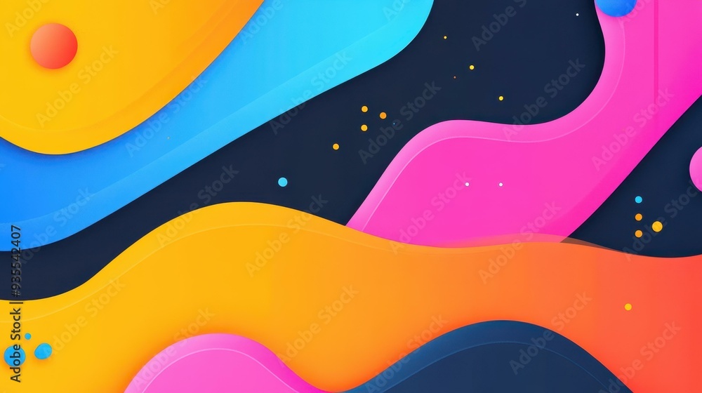 Poster vibrant eps abstract background that enhances any design project with its bold colors and unique art
