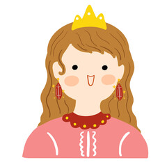fashionable woman character flat illustration