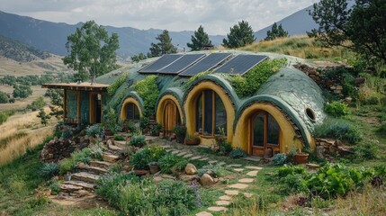 Embracing Sustainability: Vibrant Earthship Community Exploring Modern Living