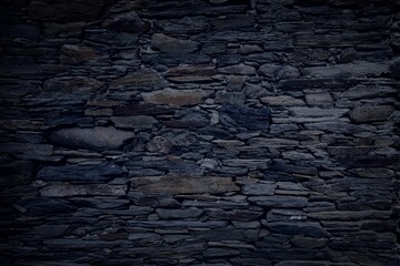 Stone wall dark texture