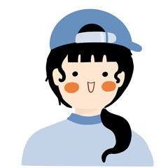 fashionable woman character flat illustration