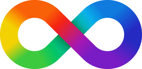 Rainbow Gradient Infinity Symbol