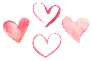 Red heart collection png valentine day edition