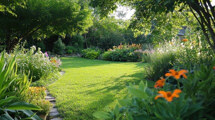 Obraz premium A Lush Summer Garden