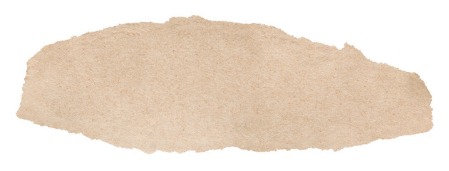 PNG torn paper, beige collage element in transparent background