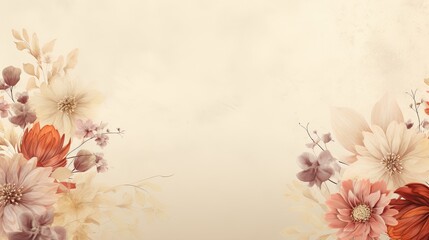 Elegant floral composition, neutral tones, soft petals, modern aesthetic, nature-inspired design, minimalistic background, pastel colors, delicate textures, contemporary decor.                        