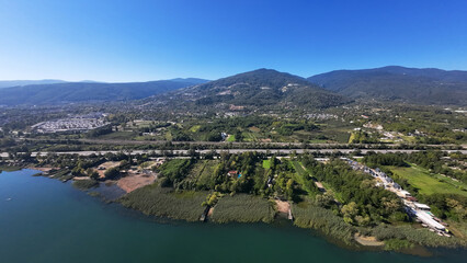 Sapanca Lake and surrounding green area