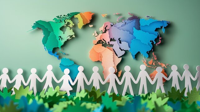 Paper Cutout Design Celebrating Global Significance on International Day