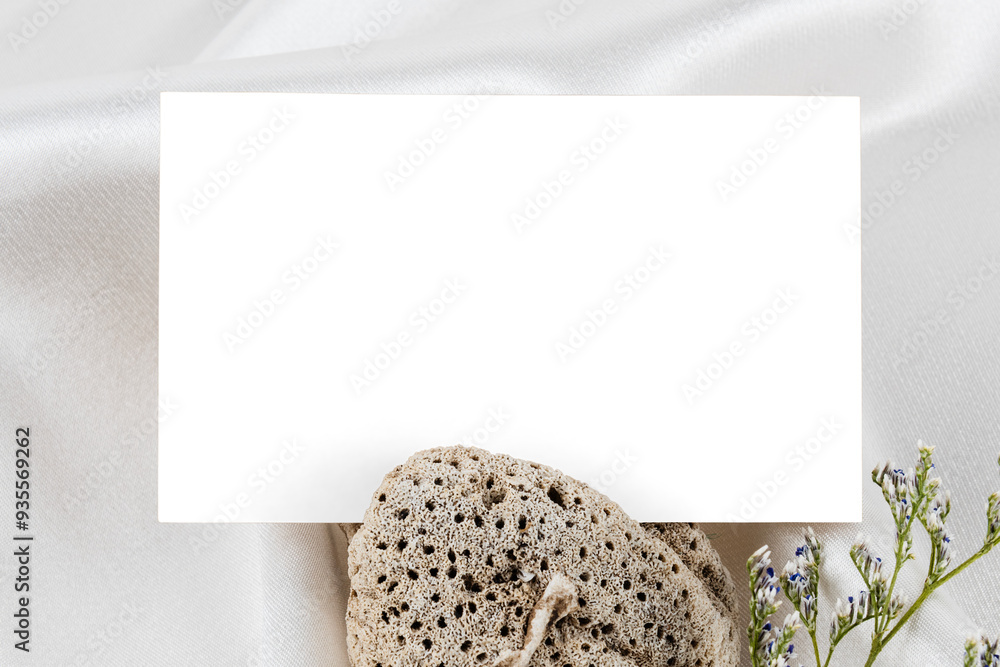 Poster white name card design element