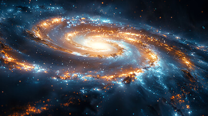 a spiral galaxy in space