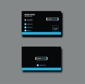 a vector template of modern ,creative ,clean and simple business card with clean concept 