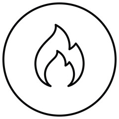 Obraz premium Fire Rating Icon Design. Represents Fire Safety, Fire Resistant, Flame Retardant, Fire Rating. Vector icon.