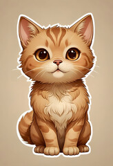 Fototapeta premium illustration of a cat
