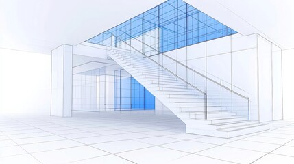Obraz premium Engineering design in an open workspace, showcasing detailed technical illustrations, clear lines, and precise measurements on a clean surface, emphasizing innovation and creativity