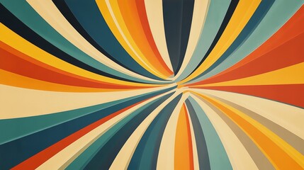 Retro Rainbow Stripes Abstract, abstract , retro , design , background