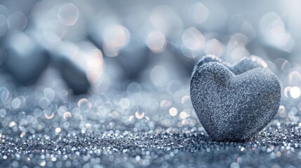 The Glittery Heart Decoration