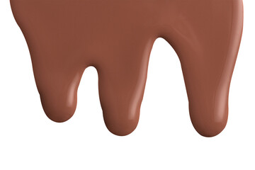 Brown dripping paint png element