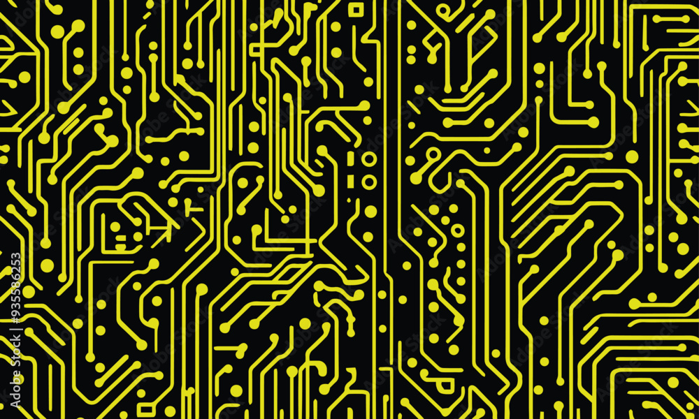 Poster digital banner electronics printed circuit board background texture