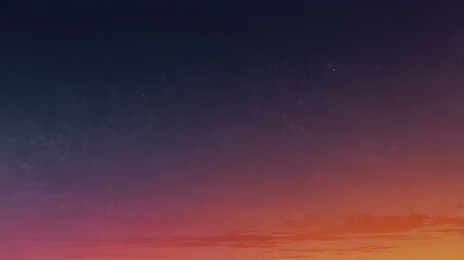 Fototapeta premium HD background featuring a gradient that shifts smoothly from warm sunset hues (orange, pink, and purple) to cool twilight tones (blue and indigo)