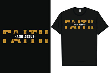 Faith typography tshirt design