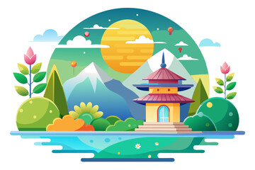 peaceful-background-flat-design (8)