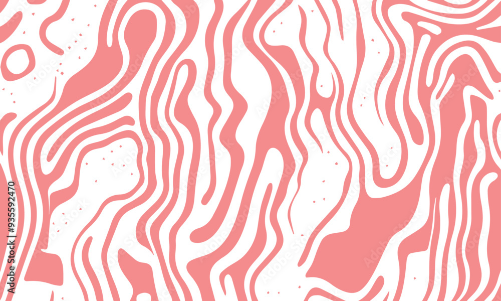 Poster geometric seamless pattern with red and white stripes isolated background vector