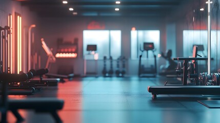 Obraz premium blurred gym background
