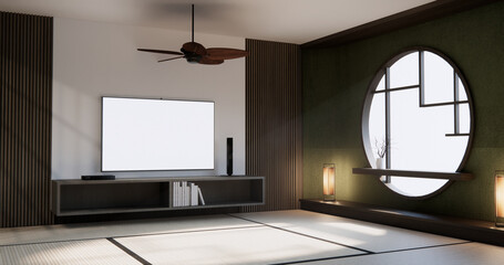 Cabinet wall in living room interior modern minimalist style.