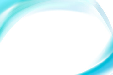 Light blue curve frame template design element