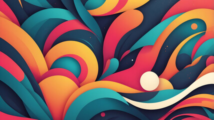 Obraz premium Modern background texture with three bold, contrasting colors that are distinctly separated without blending.