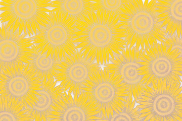 Natural sunflower background design element