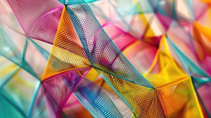 beautiful bright background of colorful rainbow mesh