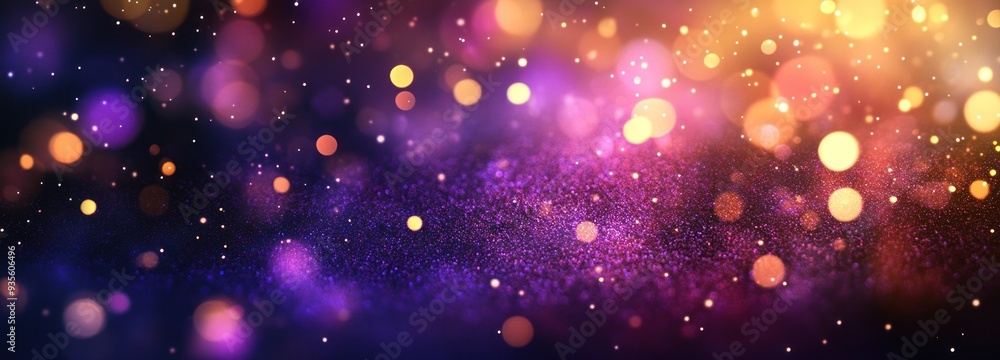 Poster abstract bokeh background with vibrant colors