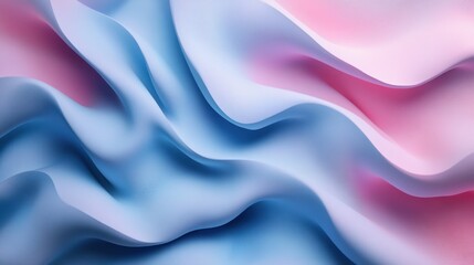 Fototapeta premium Abstract Wavy Background in Pastel Blue and Pink
