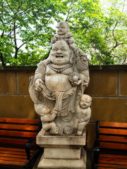 Chinese sculptures in a Buddhist temple