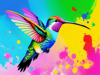 bunter Kolibri