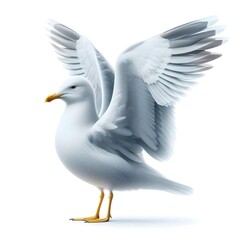 Fototapeta premium seagull isolated on white