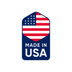 Made In USA Sign Banner label design