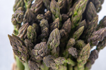 Bunch of green asparagus. Fresh spring vegetable