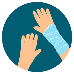 Injury and Pain Treatment Illustrations