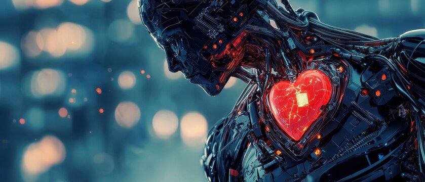 Cyborg mechanical with heart