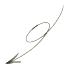 Arrow doodle png clipart, cute journal decoration element on transparent background